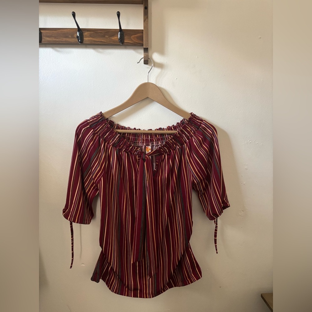 Striped Off-Shoulder Top